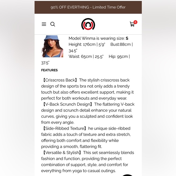 Brown Women's Active Seamless Set New - Picture 8 of 9